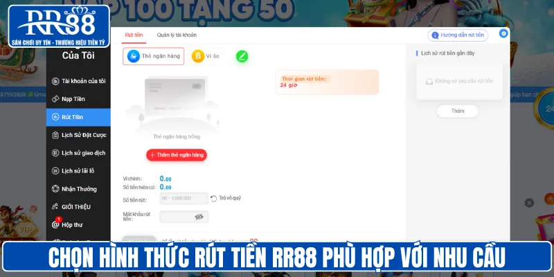 Rút tiền RR88